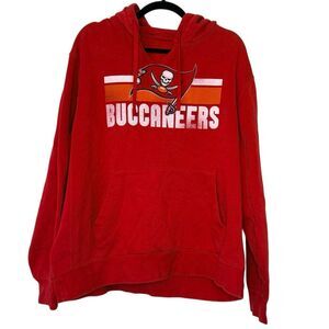 Nike Tampa Bay Buccaneers Fleece Cotton Blend Pullover Red Hoodie Size Large